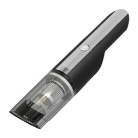 Wireless Silver Car Holder High Suction Handheld Mini Household Vacuum Cleaner (Color: Black)