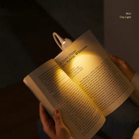 Night Lights Creative Mini Clip Lamp Learning USB Charging Lamp Bedside Convenient Lamp Student Reading Dormitory Night Lamp; Neck Reading Light (Color: White)