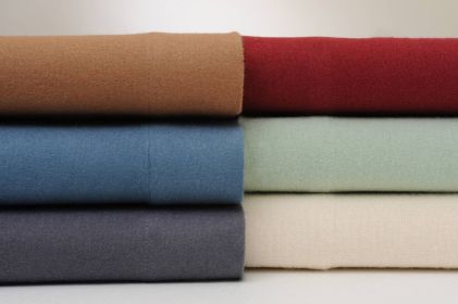 Bibb Home Solid Flannel 4 Piece Sheet Set (Color: Grey, size: King)